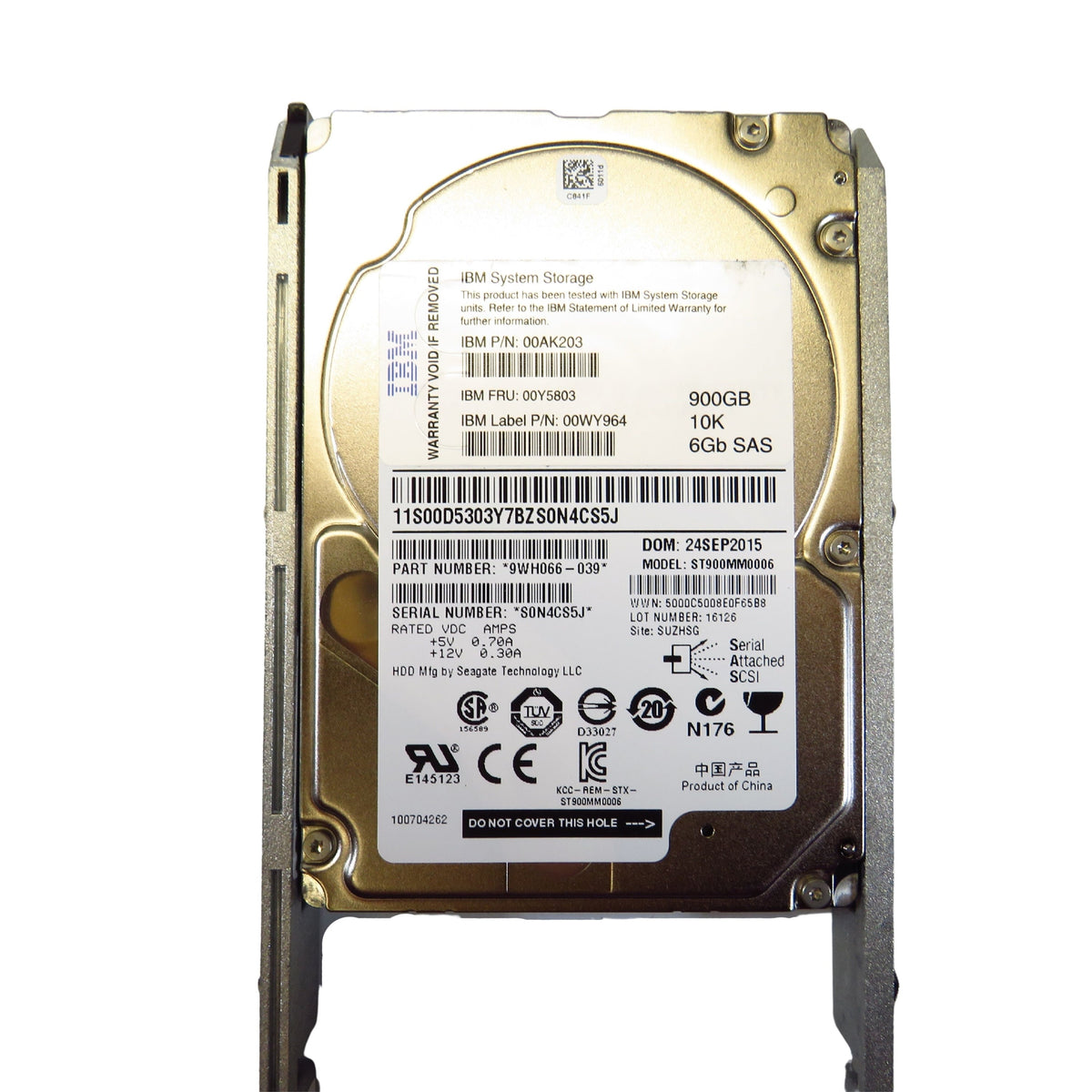 IBM 00Y5803 900GB 10K RPM 2.5" SAS 6Gbps SFF HDD Hard Drive (Refurbished)