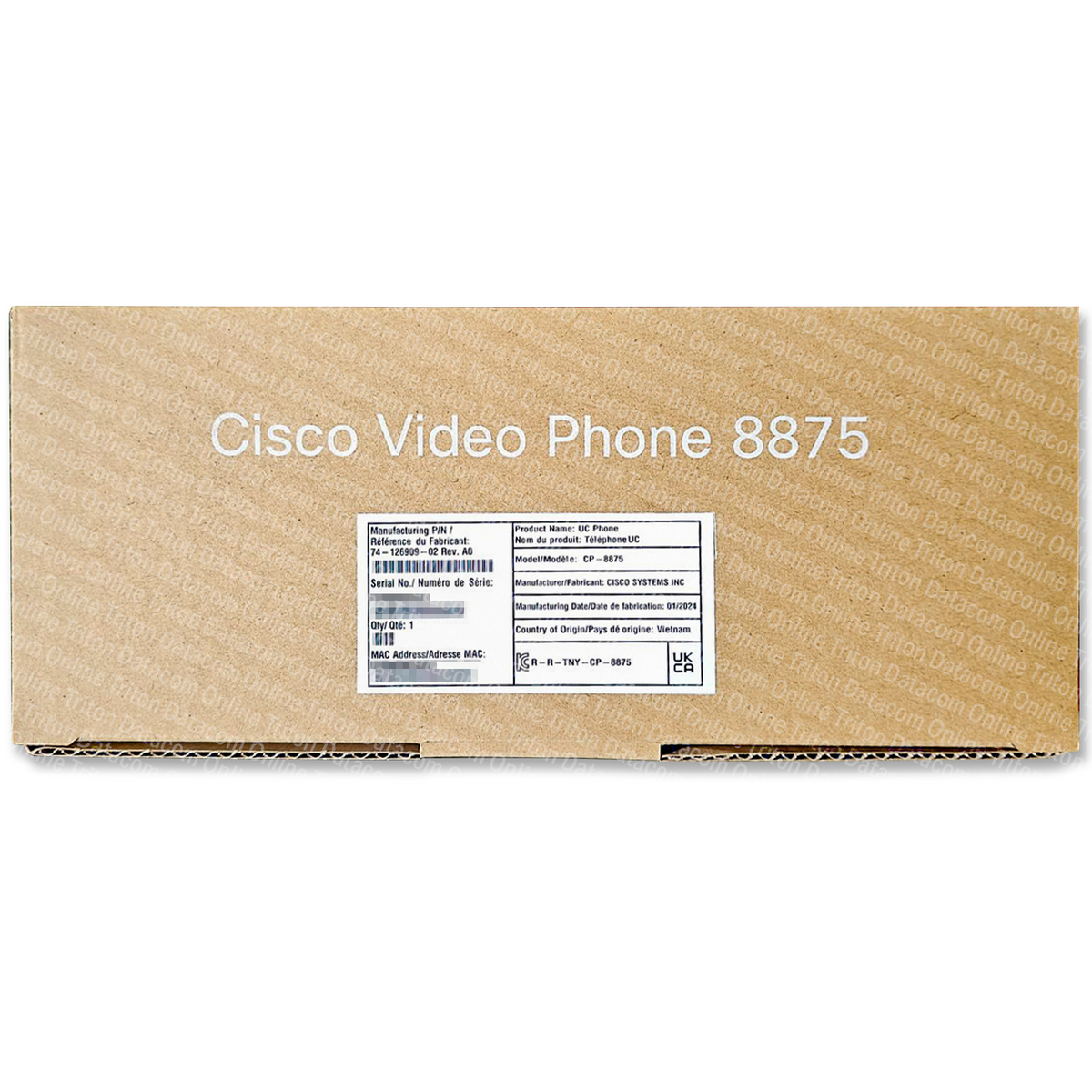 CP-8875-K9 - Cisco 8875 Webex VoIP Phone - Charcoal colorway