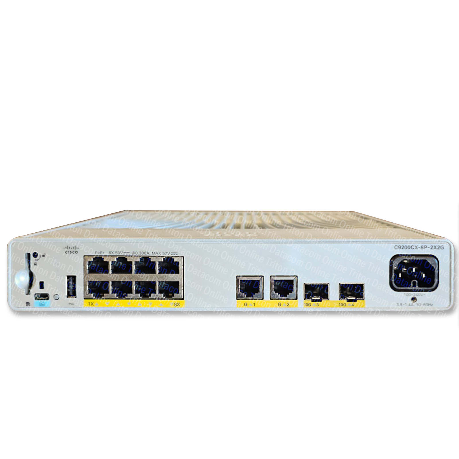 C9200CX-8P-2X2G-A - Cisco Catalyst 9200 Series Compact Switch with 8-port gigabit ethernet, PoE+, 2x10GE SFP+ and 2x1GE Copper uplinks, Network Advantage licensing