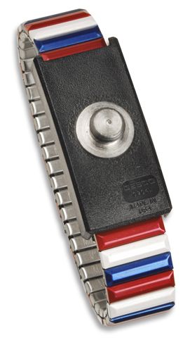 Desco 09201 Jewel MagSnap ESD Adjustable Metal Wrist Strap