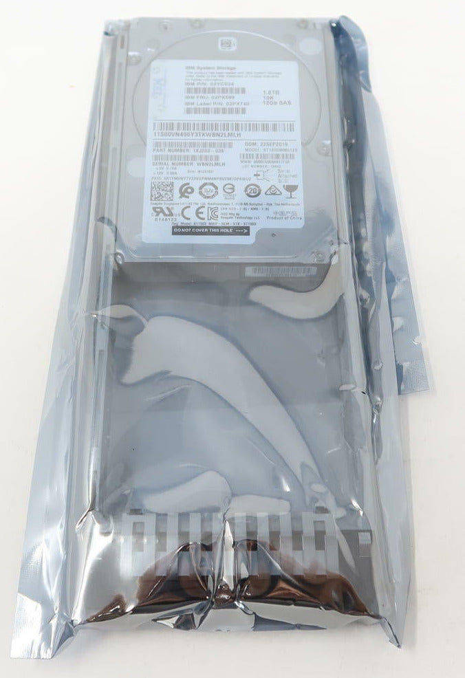 IBM 02PX589 02YC024 02PX740 1.8TB SAS 2.5" 10K 12G 4KN V5030E Hard Drive
