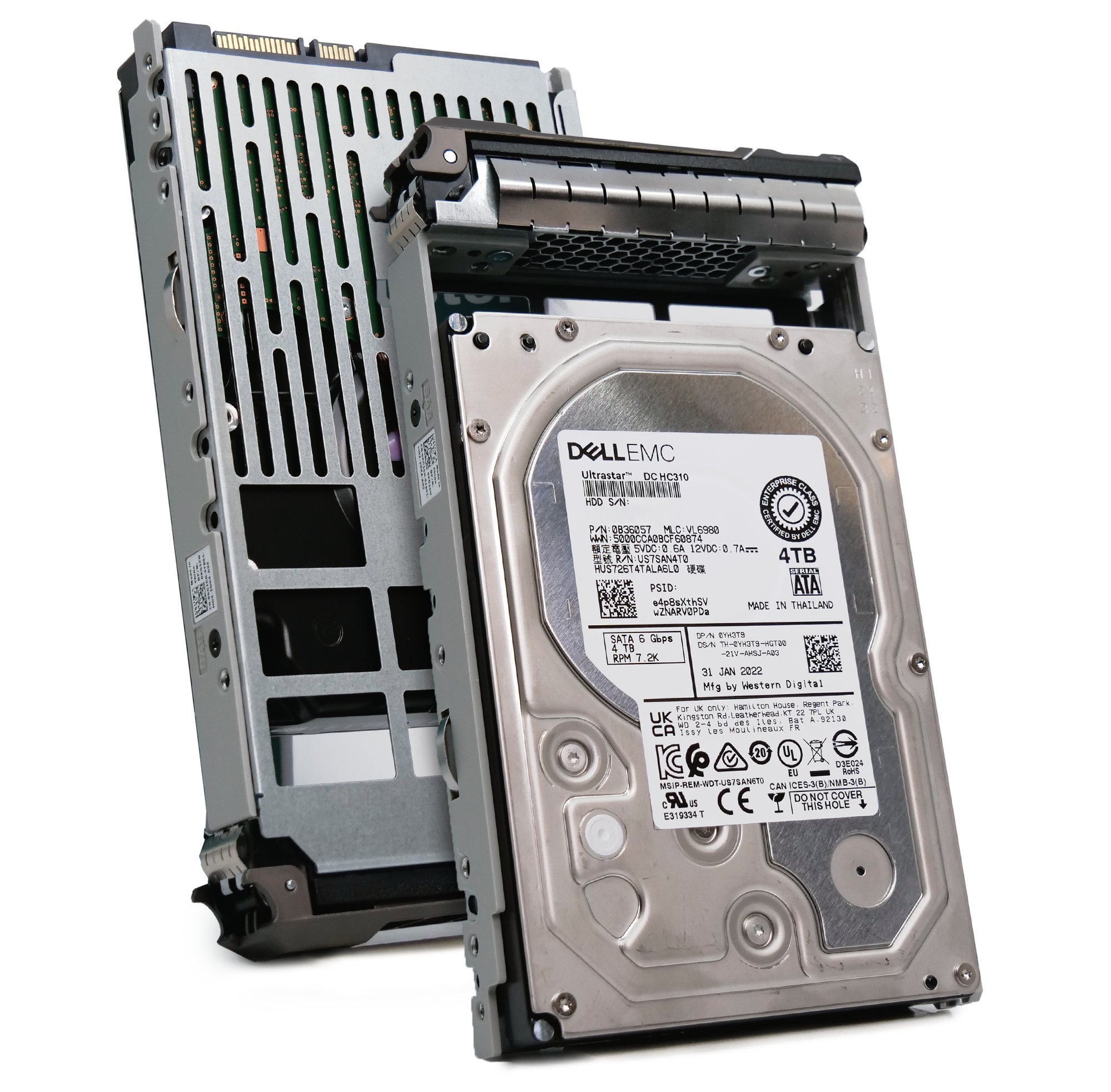 Dell G13 0YH3T9 4TB 7.2K RPM SATA 6Gb/s 512n 3.5in Refurbished HDD