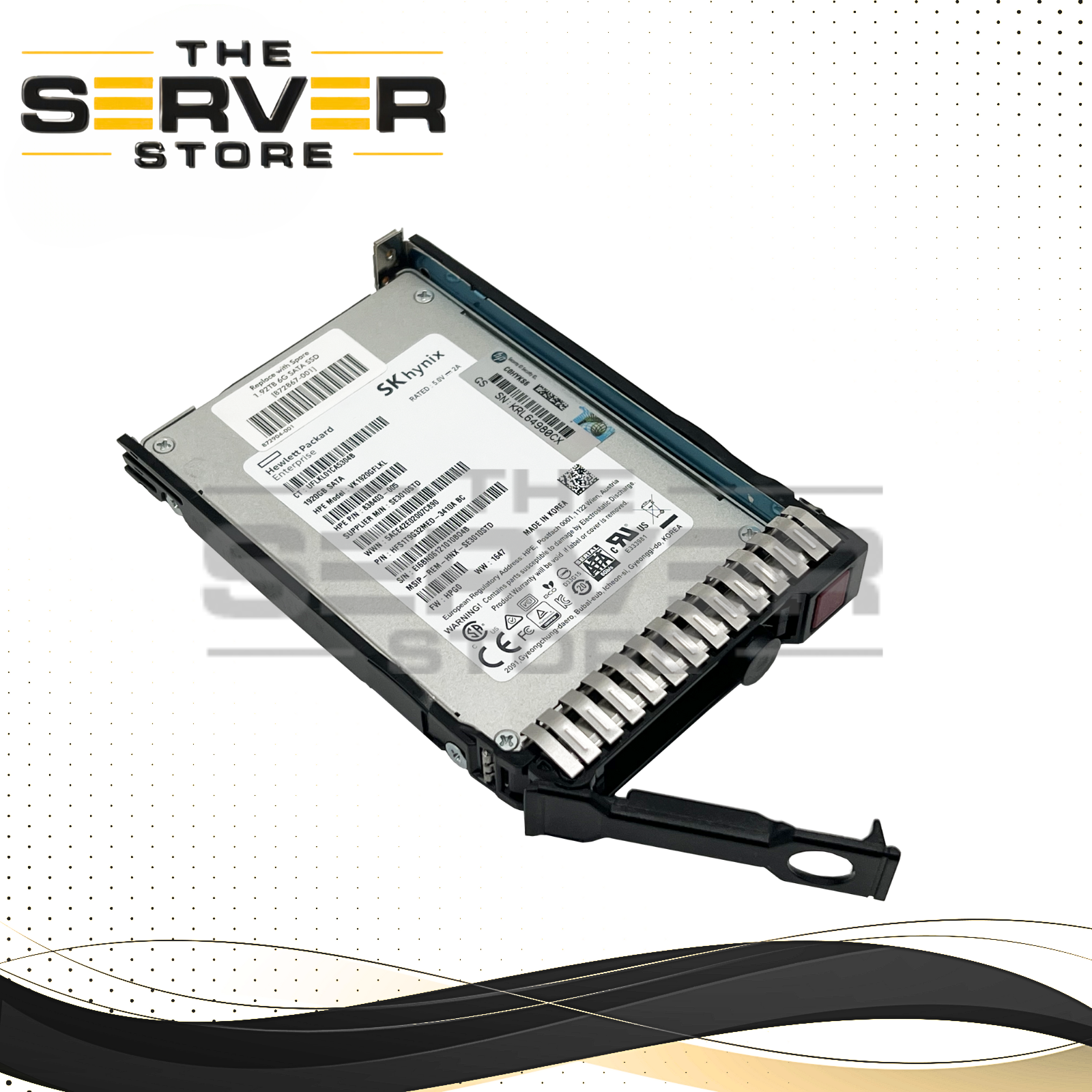 HPE 1.92TB SATA 6G RI SFF SC 2.5" SSD SK Hynix SE3010 872056-001 871770-B21