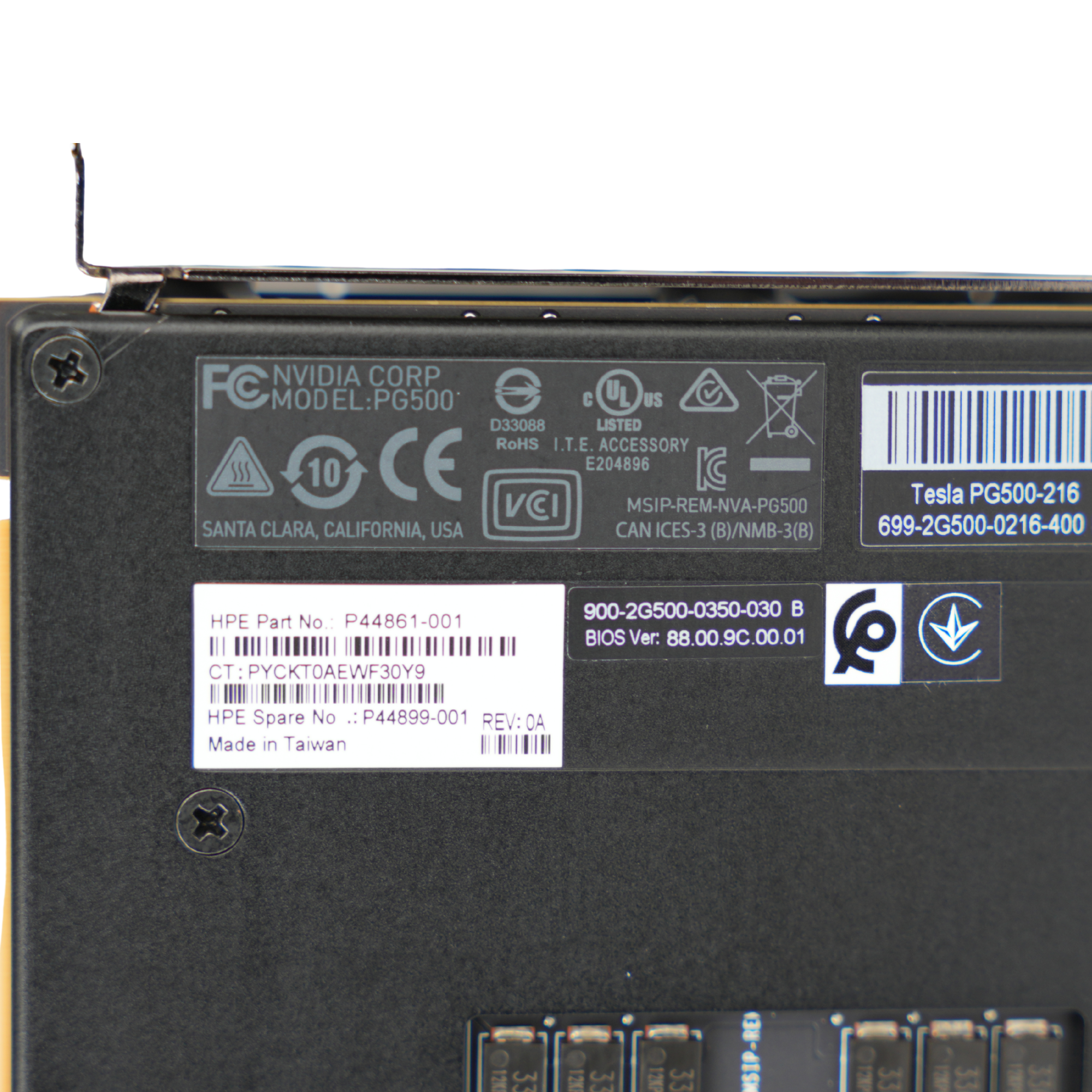 NVIDIA/HP Tesla V100 PG500-216 32GB HBM2 PCIe 3.0 x16 Refurbished Data Center AI Deep Learning HPC Accelerator GPU