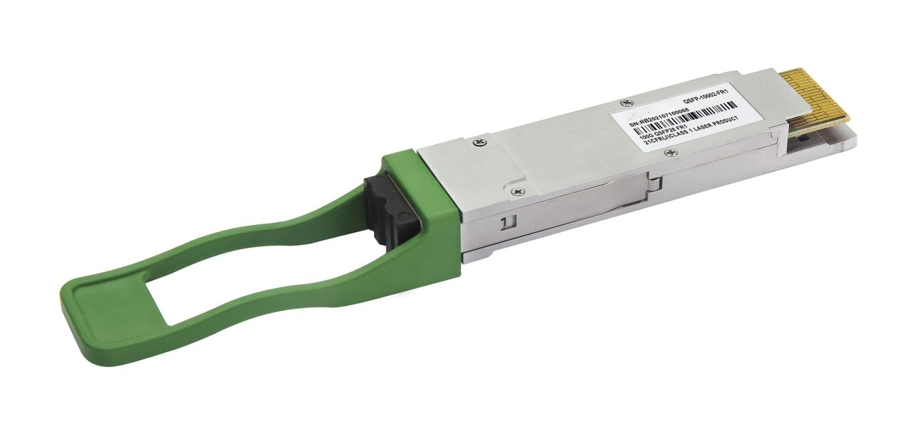 QSFP28 100G FR1 optical transceiver, single-mode, single lambda 1310nm, 2Km reach over SMF, QSFP-10002-FR1
