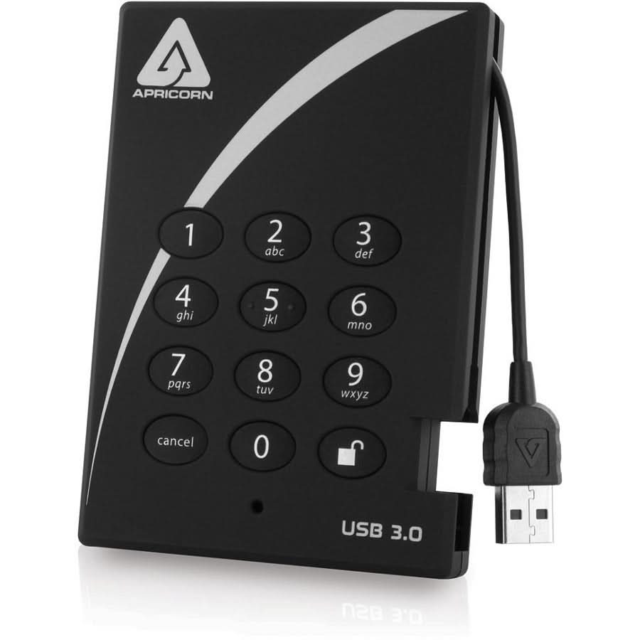 Apricorn Aegis Padlock A25-3PL256-S4000 4TB External Solid State Drive