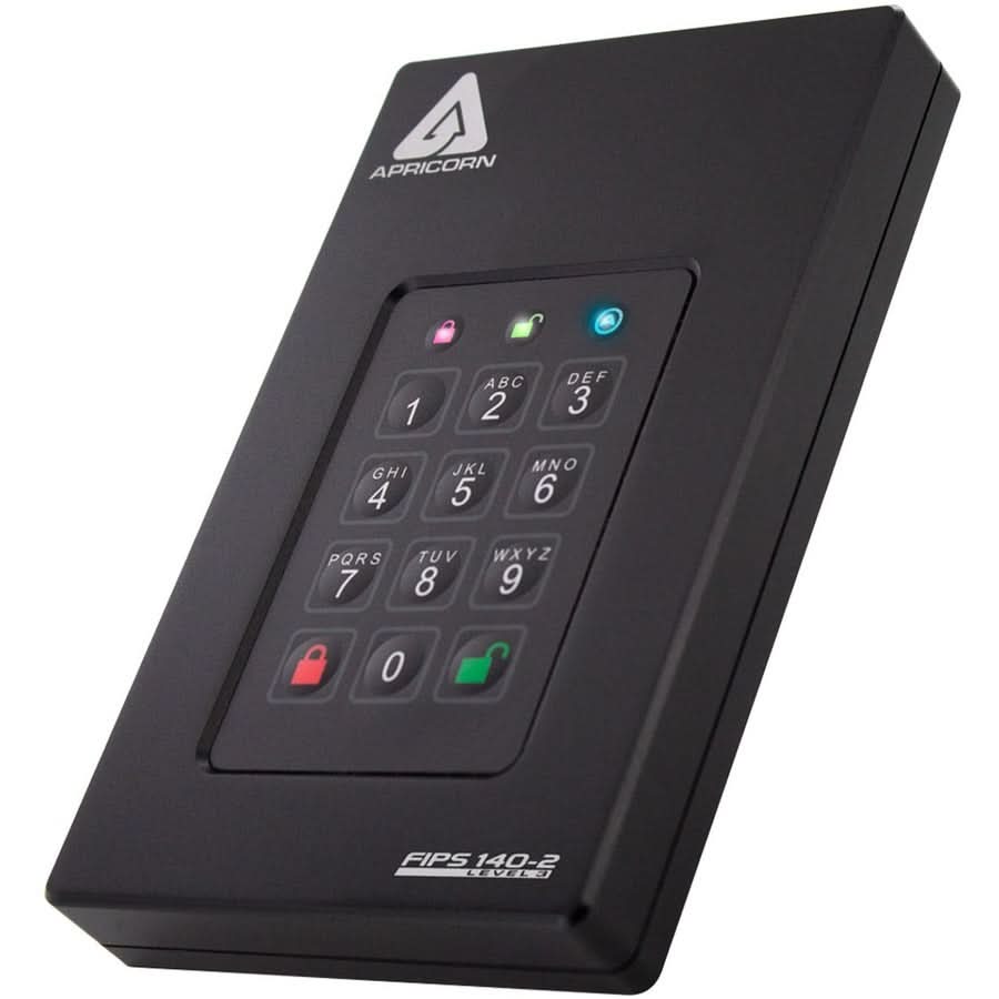 Apricorn Aegis Fortress AFL3- 4TB 4TB 2.5-in External Hard Drive