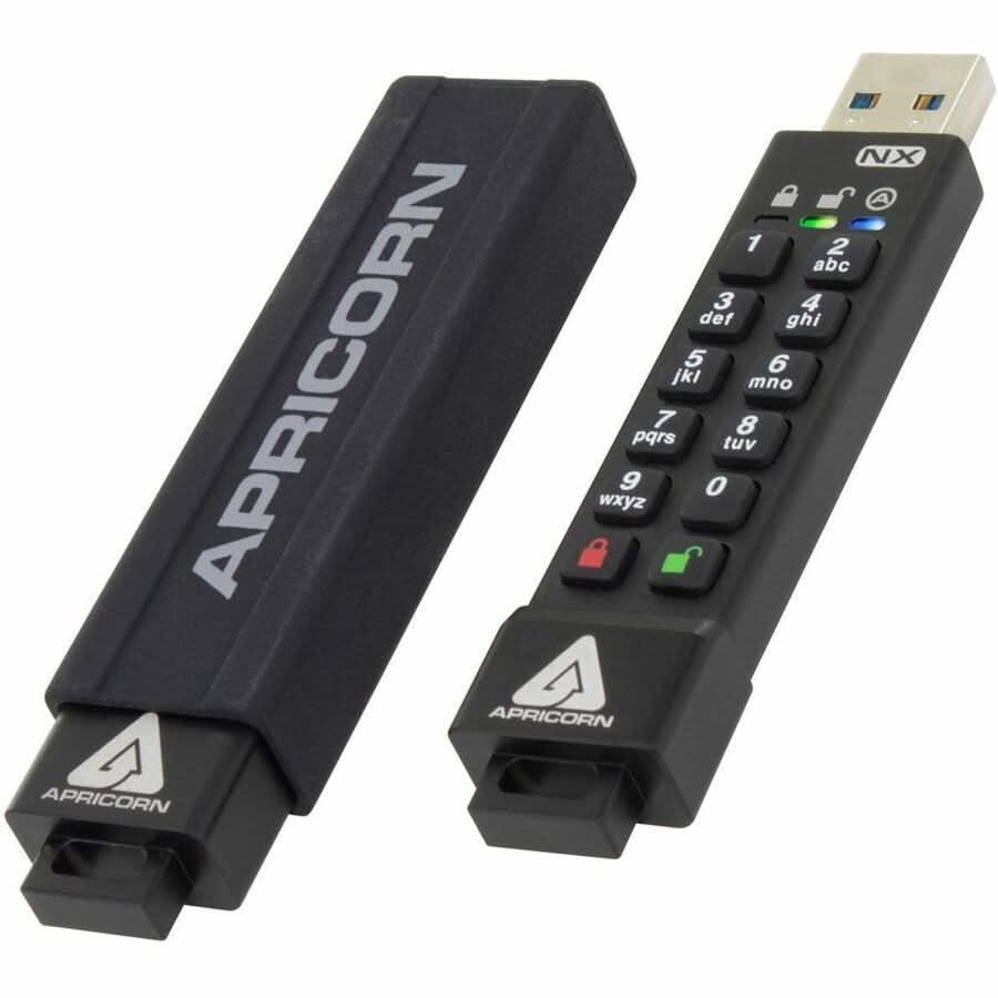 Apricorn Aegis Secure Key 3NX 256GB ASK3-NX-256GB 256-bit AES XTS Flash Drive