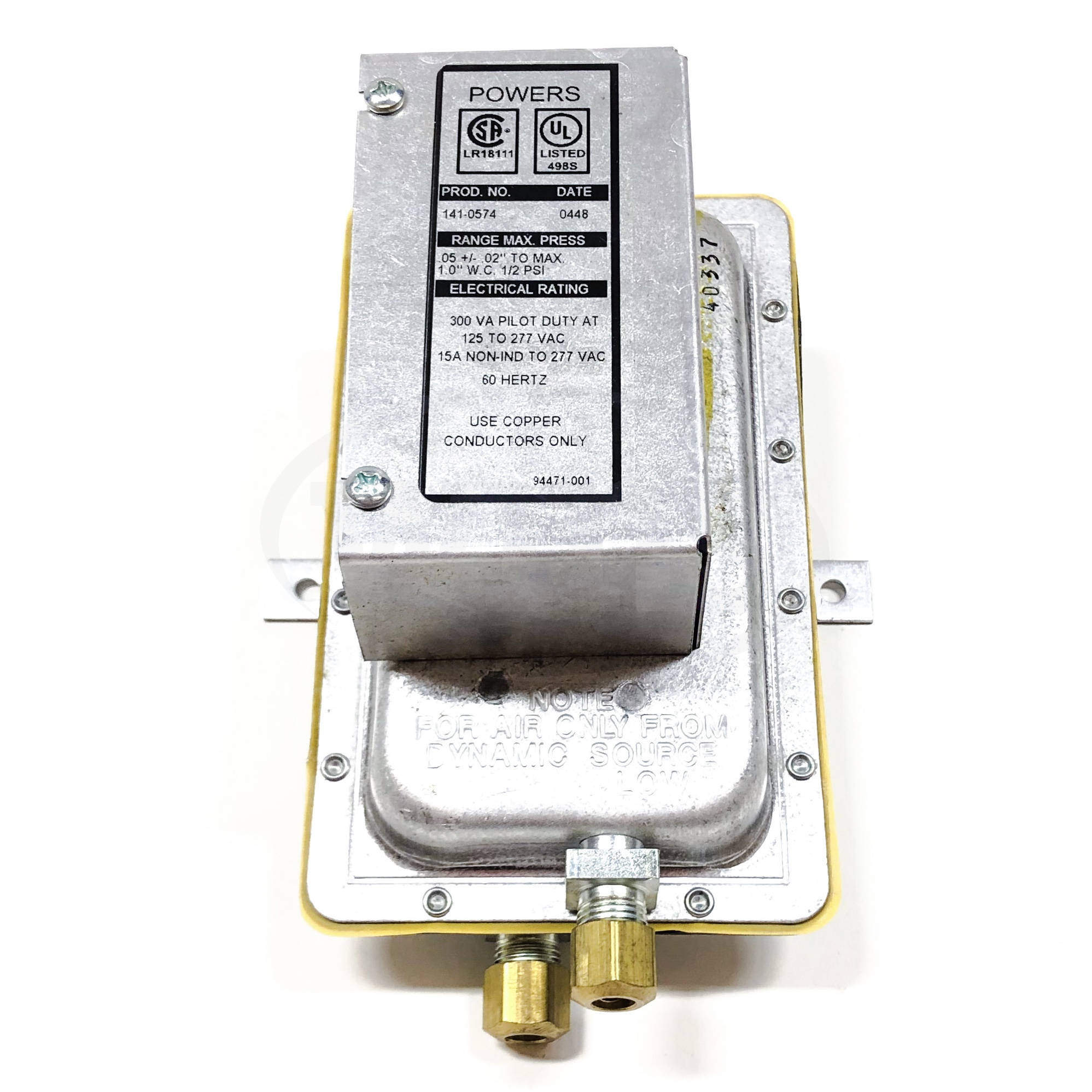 141-0574 | Siemens Differential Static Pressure Airflow Switch