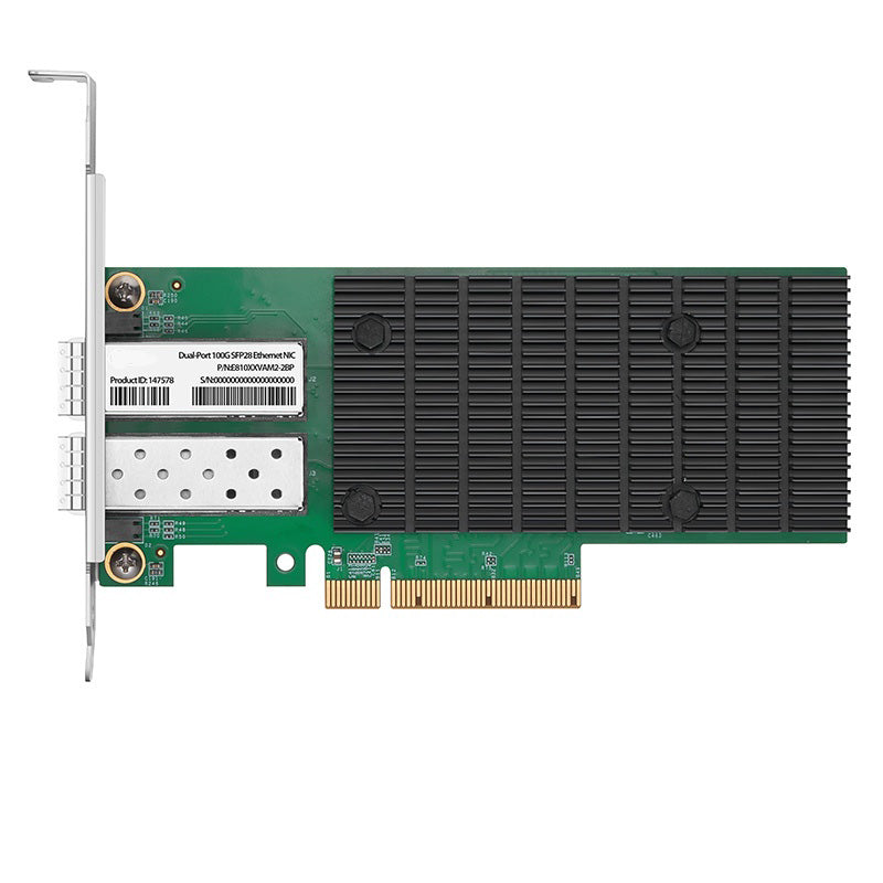 Intel E810-XXVAM2 Based Ethernet Network Interface Card, 25G Dual-Port SFP28, PCIe 4.0 x 8, Comparable to Intel E810-XXVDA2, Full Height&Low Profile