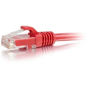 C2G 5ft Cat6a Snagless Unshielded (UTP) Ethernet Cable - Cat6a Network Patch Cable - PoE - Red