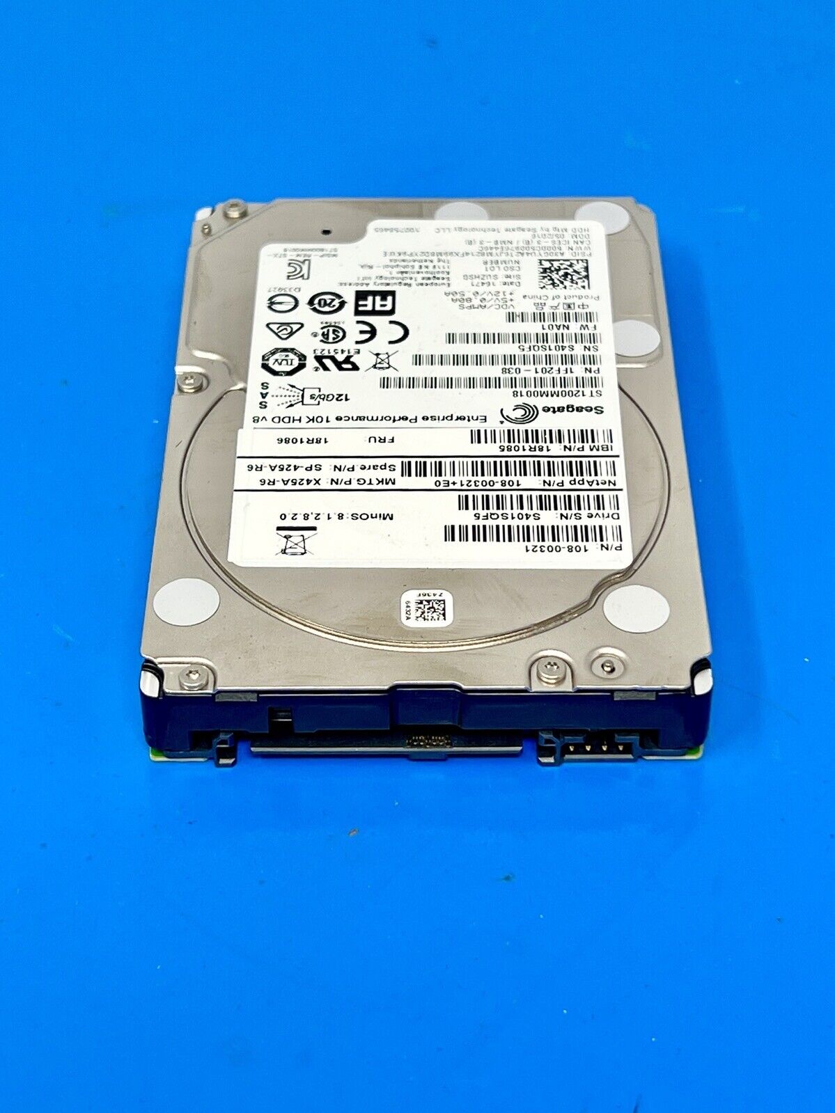 1FF200-039 - Disco duro empresarial Enterprise Performance 10K.8 de 1.2 TB, 10000 RPM, SAS 12 Gb/s, caché de 128 MB (512n), 2.5 pulgadas