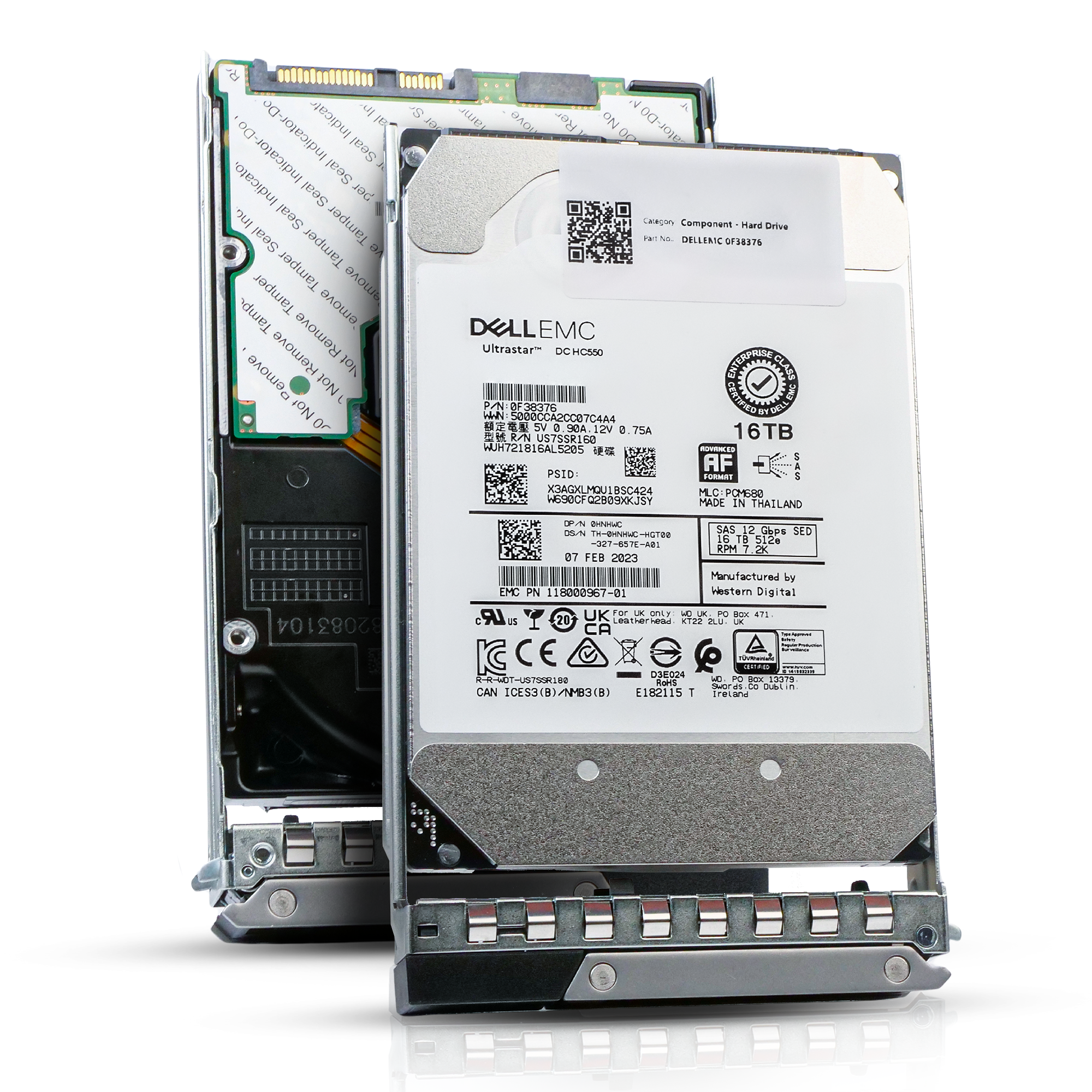 Dell G14 400-BHIY 16TB 7.2K RPM SAS 12Gb/s 512e 3.5in Refurbished HDD