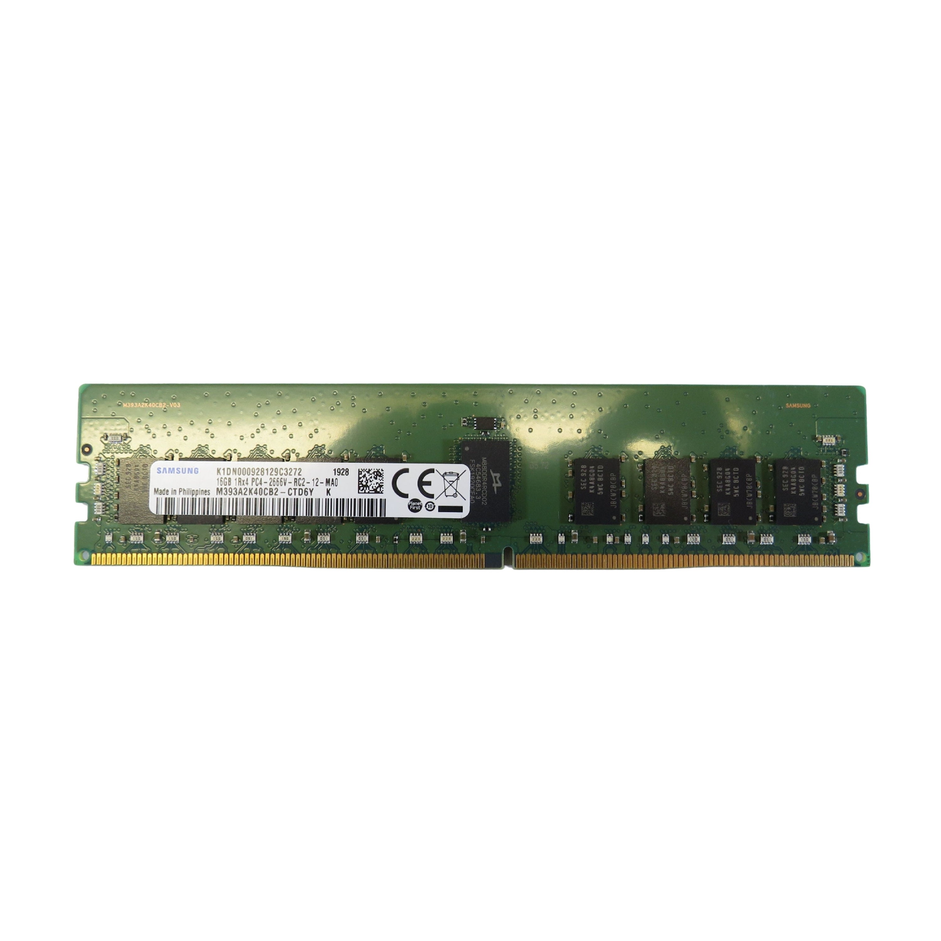 Samsung M393A2K40CB2-CTD 16GB 1Rx4 PC4-2666 DDR4 RDIMM Server Memory (Refurbished)