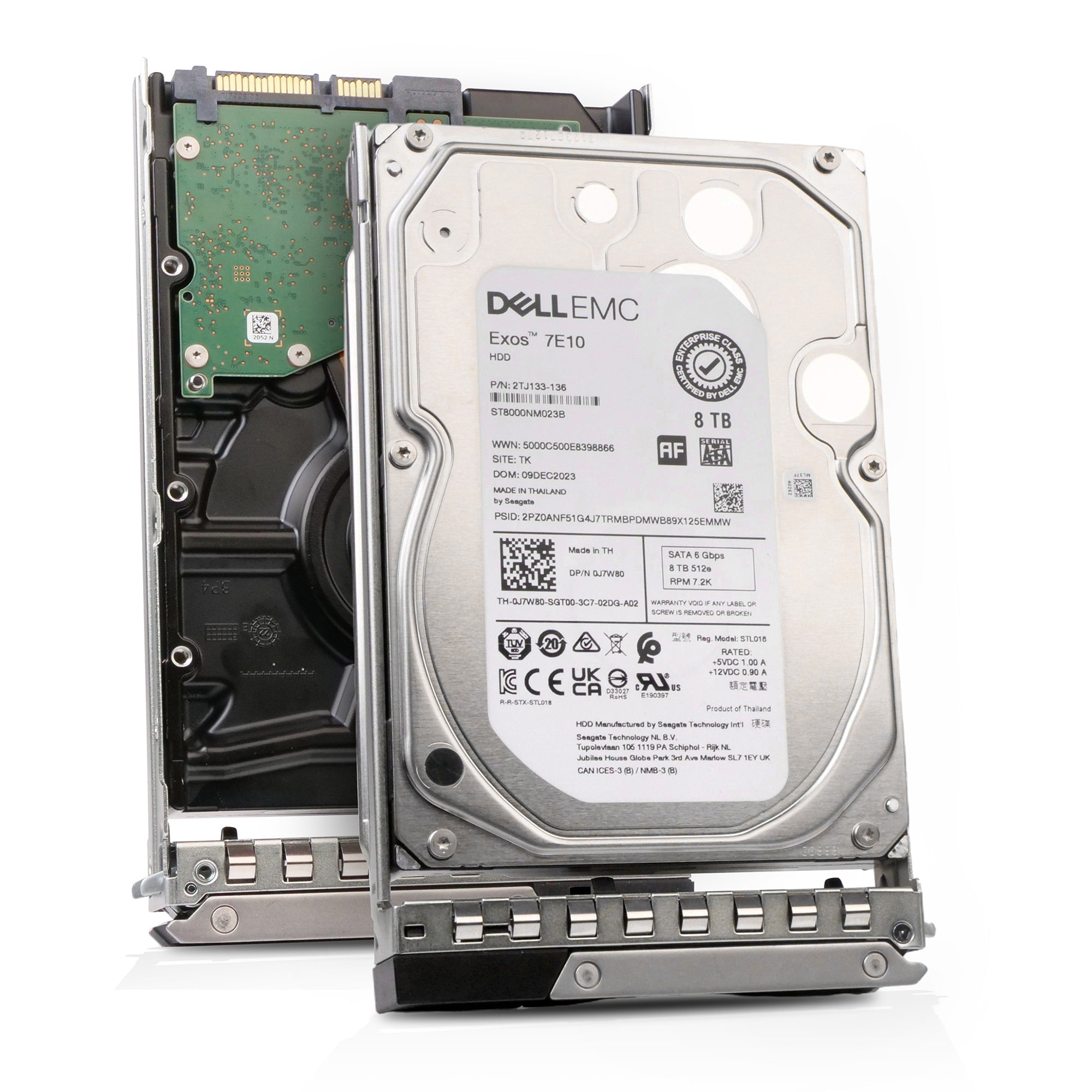 Dell G14 J7W80 8TB 7.2K RPM SATA 6Gb/s 512e 256MB 3.5in HDD