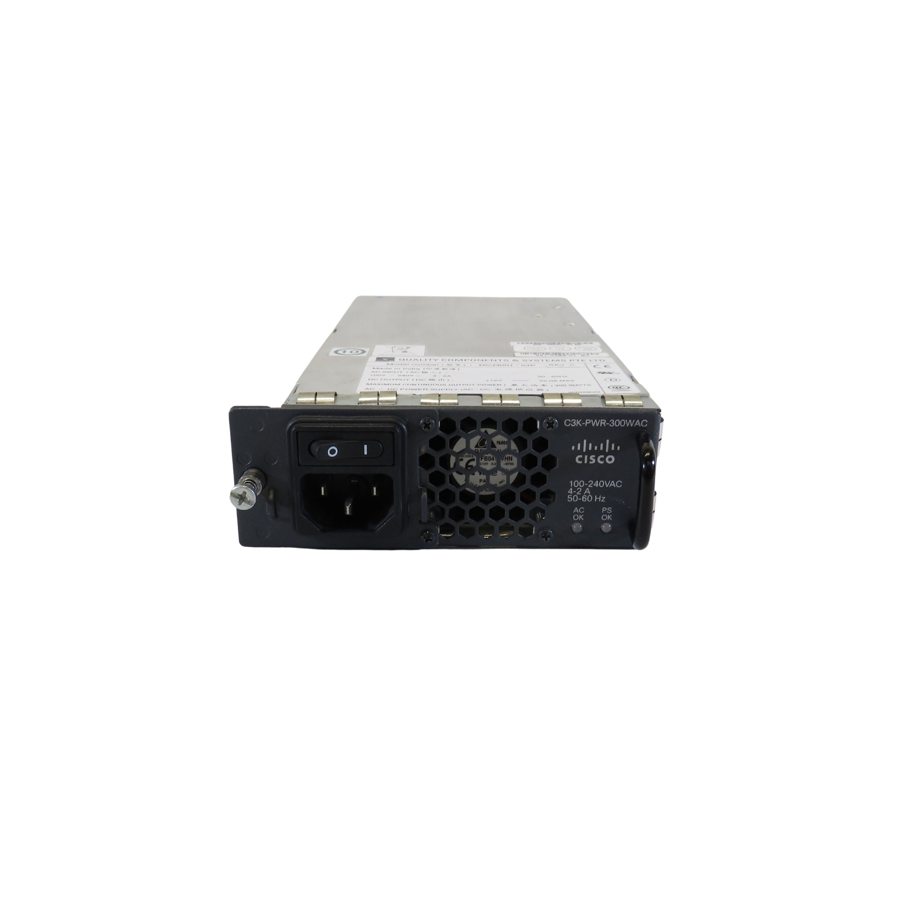 Cisco C3K-PWR-300WAC 300W AC Power Supply (Refurbished)