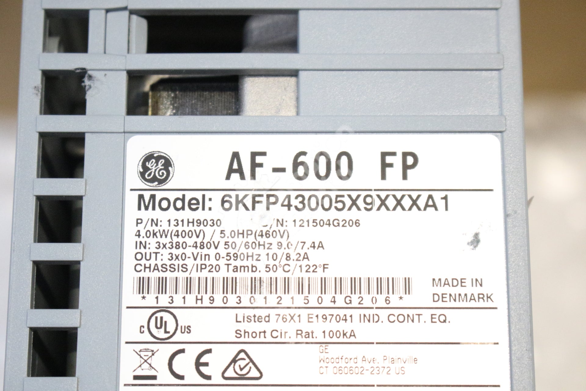 General Electric 6KFP43005X9XXXA1 131H9030 Adjustable Speed Drive