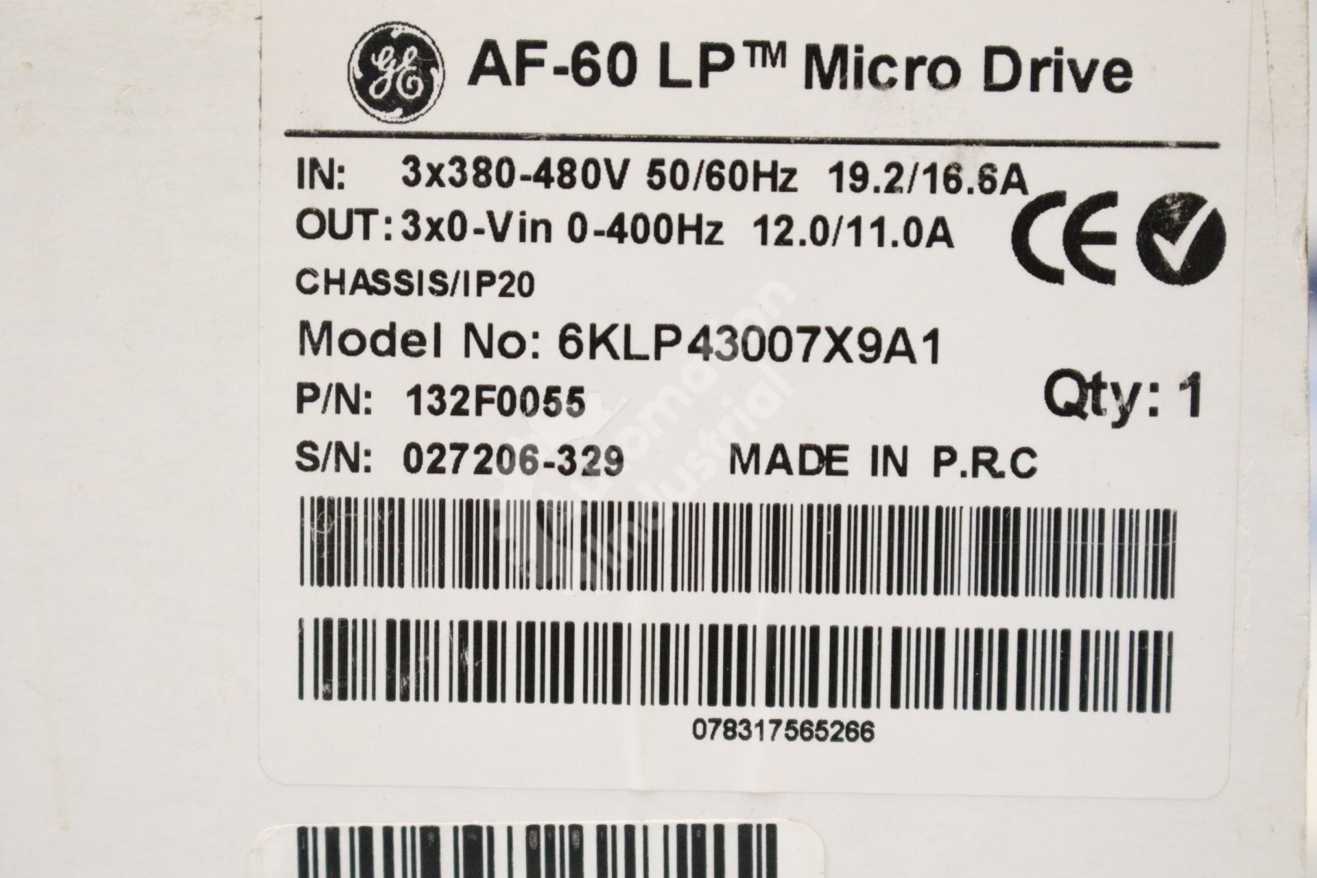 General Electric 6KLP43007X9A1 LP MICRO DRIVE NEW