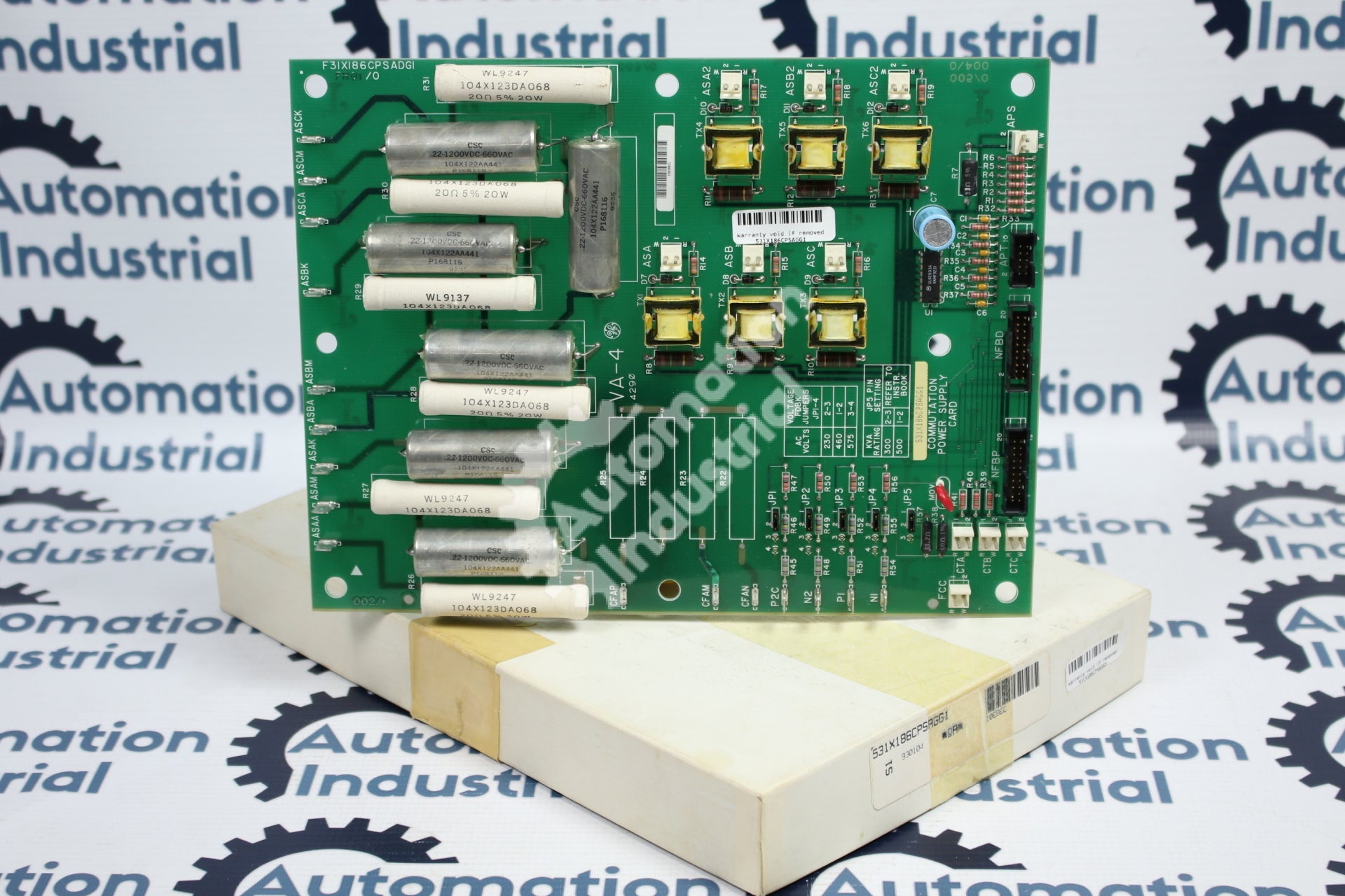 GE General Electric 531X186CPSAGG1 F31X186CPSADG1 Commutation Supply Card NEW