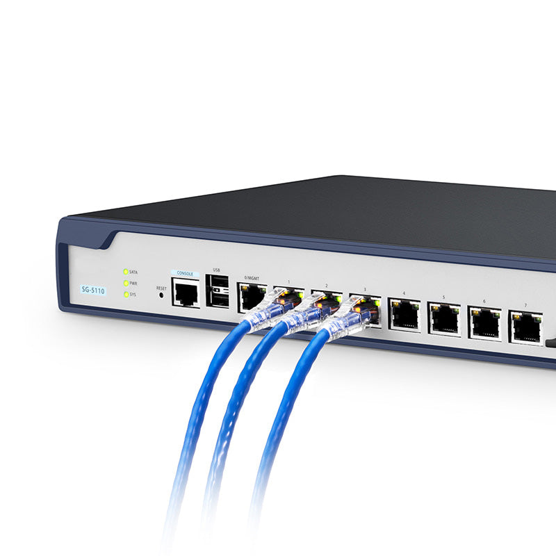 FS-SG-5110, Multi-WAN Security Gateway with 8 Gigabit RJ45 Ports, 1x SFP, 1x SFP+, Up to 10 WAN Ports, Built-in WLAN Controller, SPI Firewall, Routing, Support Load Balancing, IPSec/L2TP VPN and DoS Defense