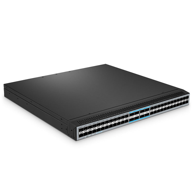 FS-S5850-48B8C-PE, 48-Port Ethernet L3 Switch, 48 x 25Gb SFP28, with 8 x 100Gb QSFP28, Support MPLS&MLAG,Back-to-Front Airflow