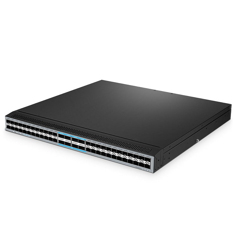 FS-S5850-48B8C-PE, 48-Port Ethernet L3 Switch, 48 x 25Gb SFP28, with 8 x 100Gb QSFP28, Support MPLS&MLAG,Back-to-Front Airflow