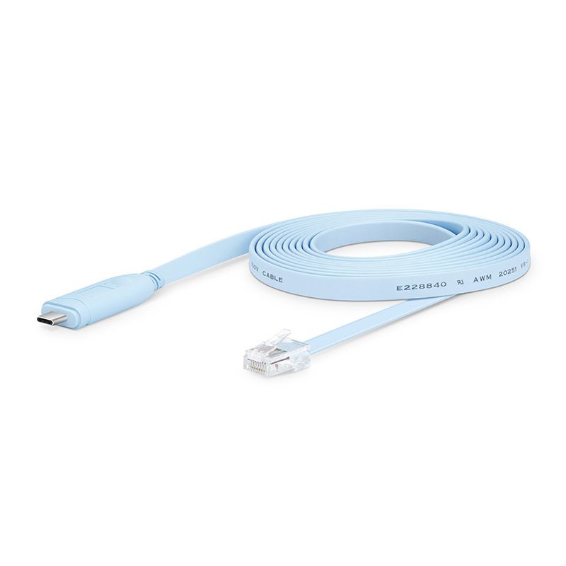 7ft (2m) USB C (Male) to RJ45 (Male) Console Cable, Blue