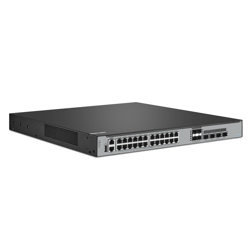 FS-S5860-24XMG, 24-Port Ethernet L3 Switch, 24 x 10GBASE-T/Multi-Gigabit Ports, 4 x 10Gb SFP+, with 4 x 25Gb SFP28 Uplinks, Support Stacking, Broadcom Chip