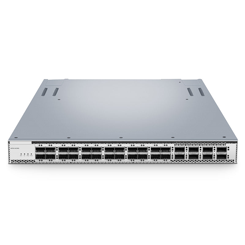 FS-N8550-24CD8D, Bare Metal Switch, 24-Port Ethernet Data Center, 24 x 200Gb FS-QSFP56, with 8 x 400Gb FS-QSFP-DD Uplinks, Broadcom Trident 4 Chip