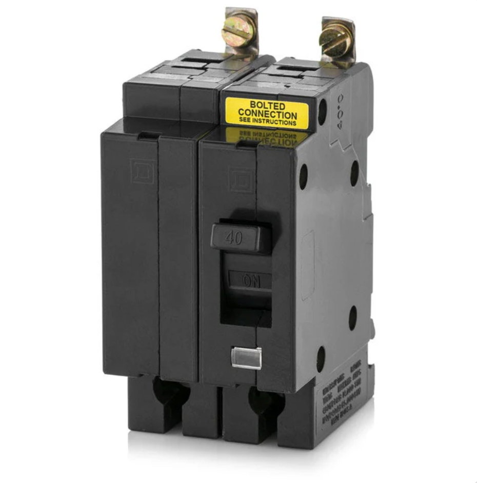 EHB24040 | Square D 40A 2-Pole Bolt-On Molded Case Circuit Breaker for 277/480V Systems