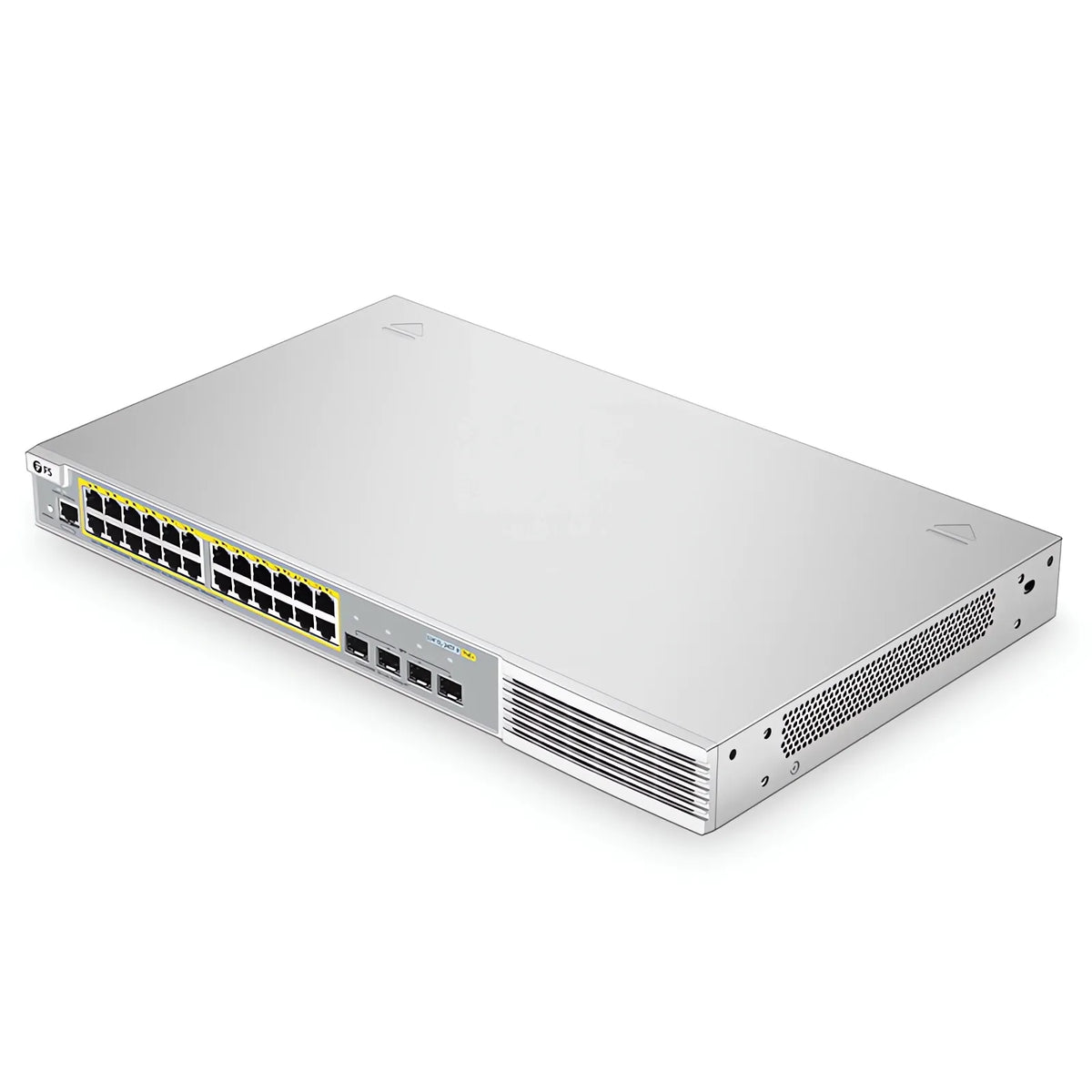 S3410L-24TF-P, 24-Port Ethernet L2+ PoE+ Switch, 24 x PoE+ Ports @370W, with 4 x 1Gb SFP Uplinks, PicOS®, Support MLAG, Broadcom Chip