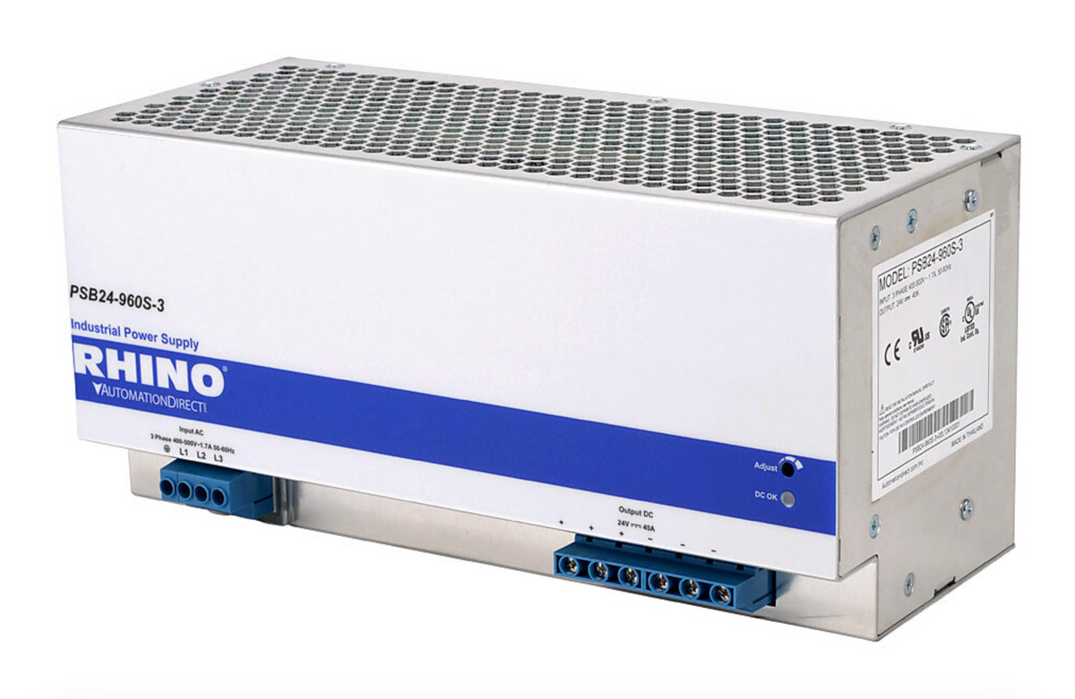 PSB24-960S-3 | Automation Direct RHINO SELECT 24VDC 960W 3-Phase Power Supply