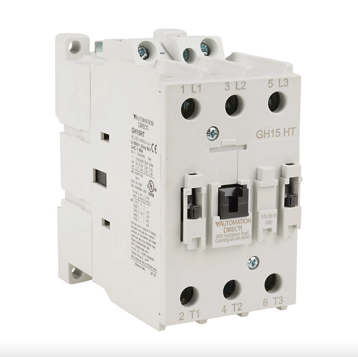 GH15HT-3-00A | Automation Direct GH15 50A 3-Pole IEC Magnetic Contactor