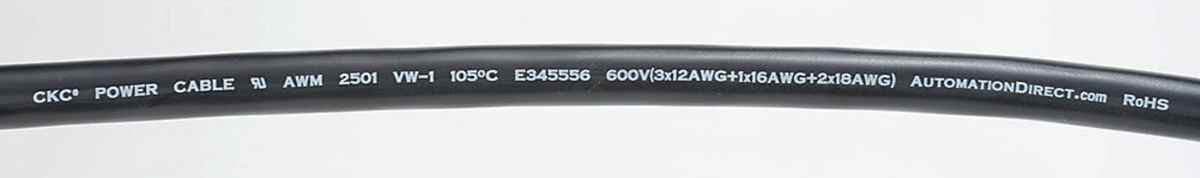 SVC-PHM-010 | Automation Direct SureServo 10ft Power Cable for 1kW Systems