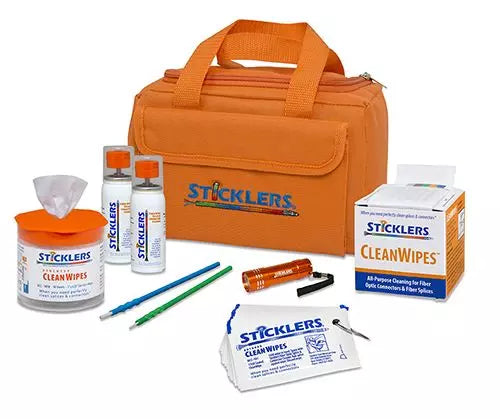 Sticklers MCC-FK03 Standard Fiber Optic Cleaning Kit, 800+ Cleanings