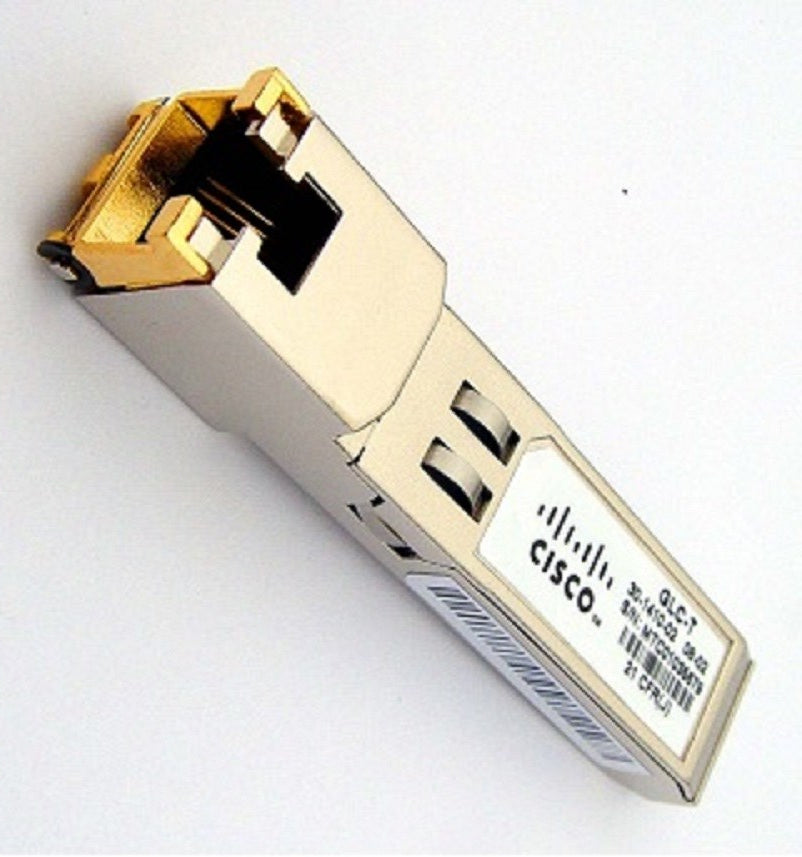 Cisco GLC-T 1000BASE-T Copper SFP Transceiver for Gigabit Ethernet Cat5 and Cat6 Networks