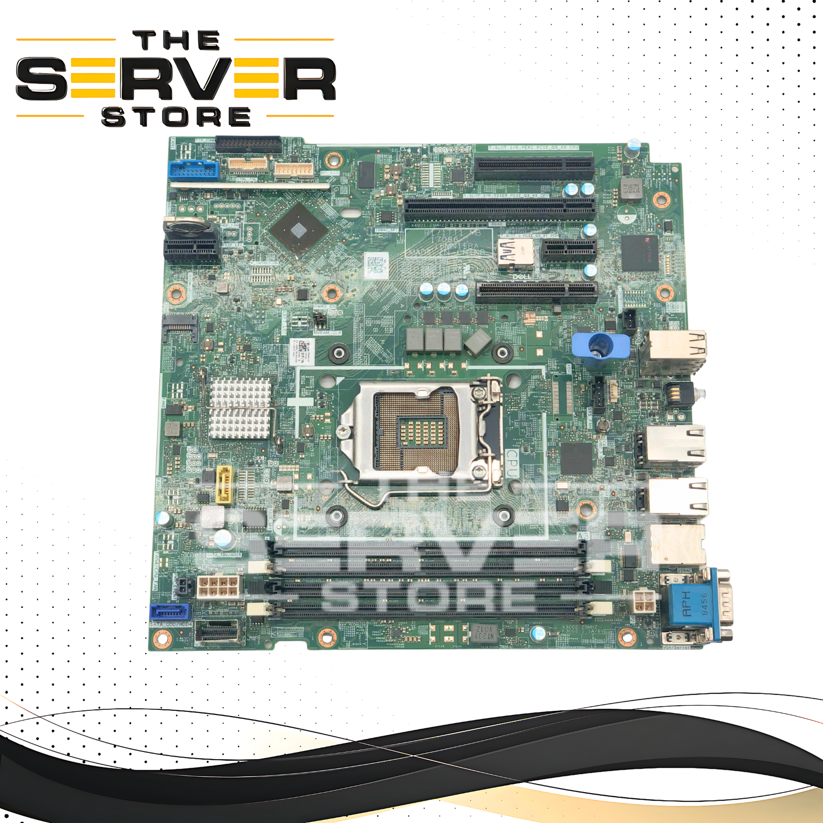 Dell PowerEdge T340 Server Motherboard, LGA 1151-2 Socket, 4x DDR4 DIMM Slots. P/N: VRC38, 0VRC38.