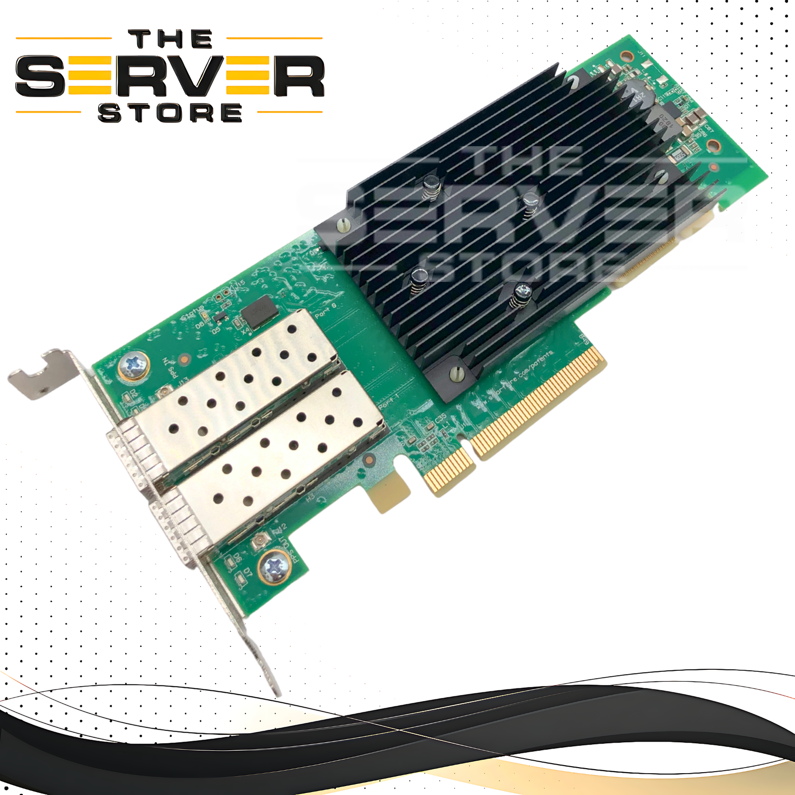 Solarflare XtremeScale X2522-10G Dual Port 10 Gigabit Ethernet (10GbE) SFP+ Server Adapter with Low Profile Bracket. P/N: SR220.