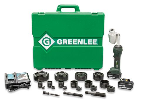 Greenlee SP-LS100X11SB4 Intelli-PUNCH 11-Ton Knockout Kit, 1/2"-4"
