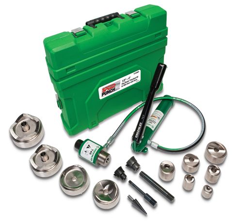 Greenlee SP-7310SB 1/2'' x 4'' Punch Set with Pump Hydraulic Driver