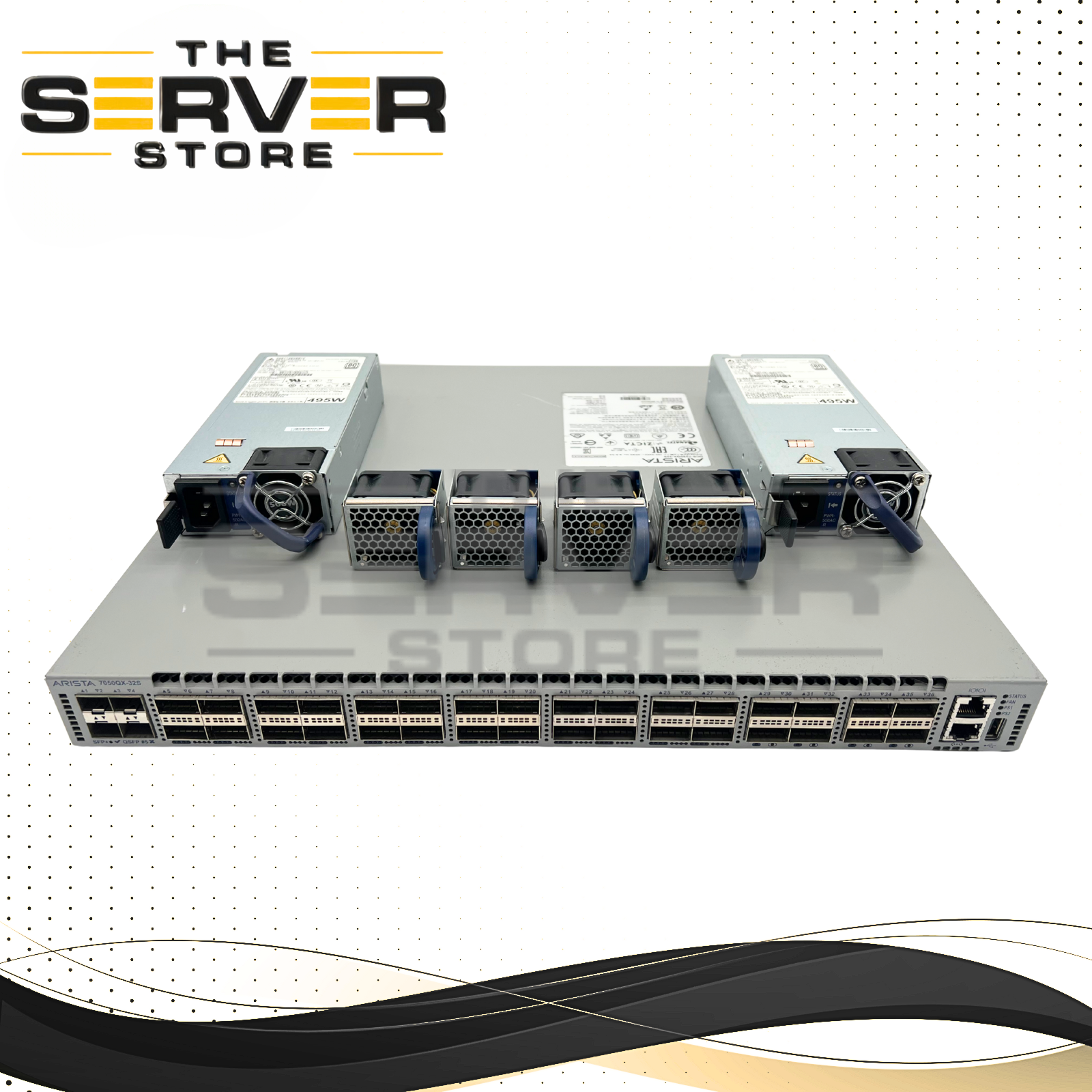 Arista Ethernet Switch 32xQSFP+ & 4xSFP+ 2X 500W AC 7050QX DCS-7050QX-32S-R