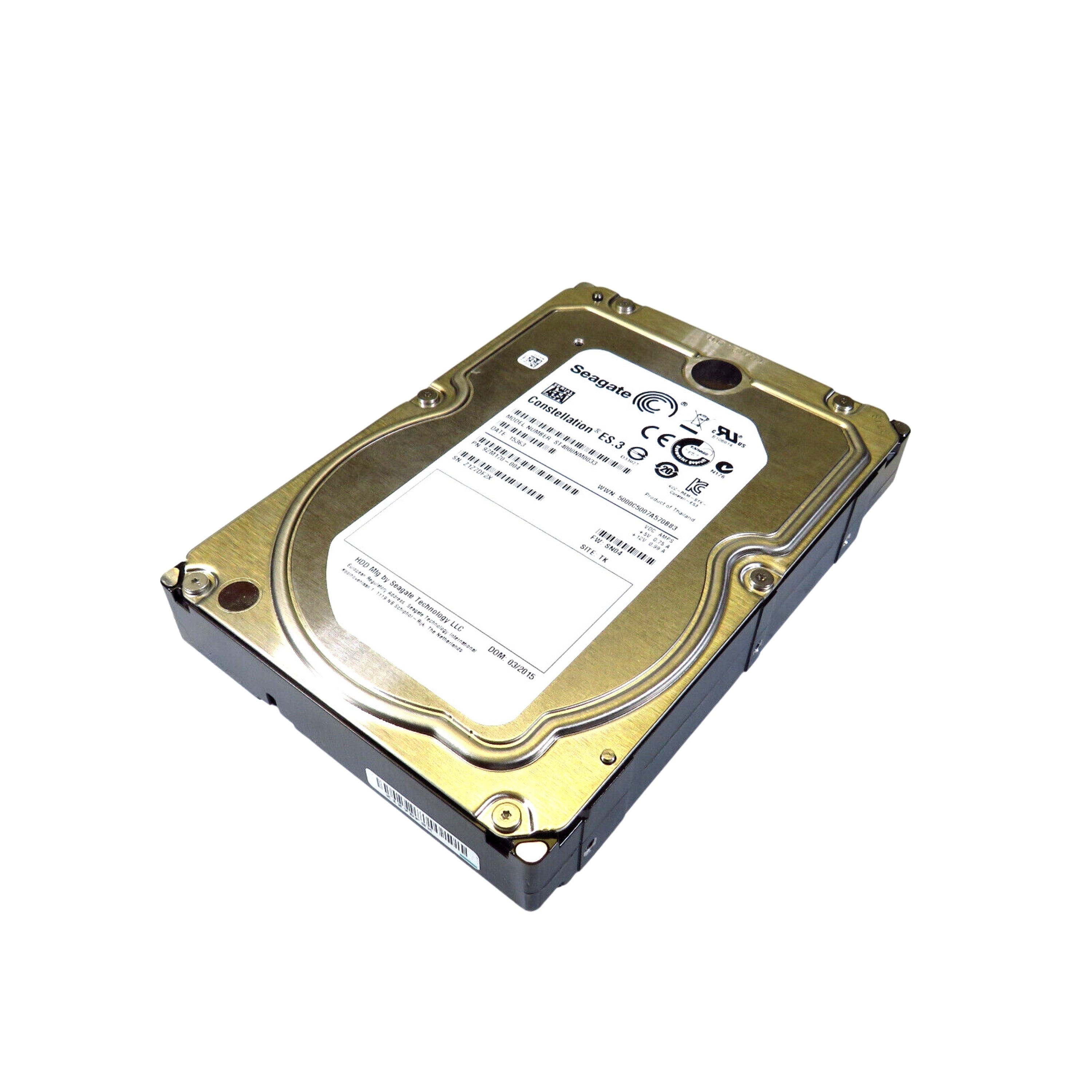 Seagate ST4000NM0033 3.5" 4TB 7200RPM SATA III Hard Disk Drive (HDD), Silver (Refurbished)