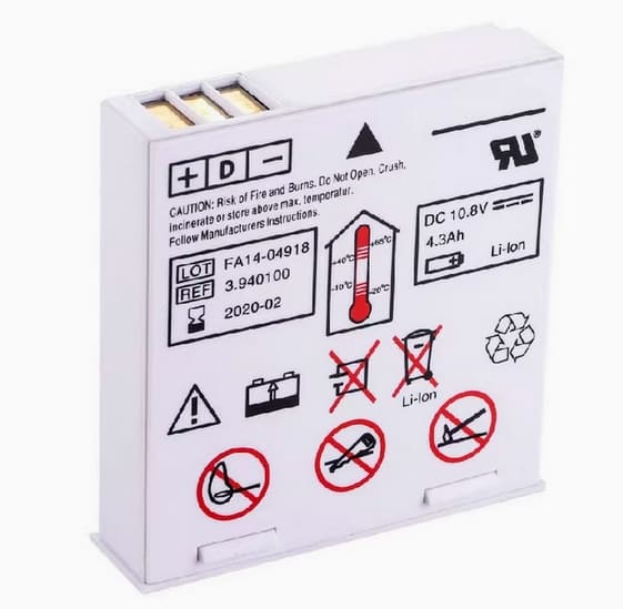 3.940100 FA14-04918 Battery for Schiller 2.200132 Defigard 5000 Argus PRO LifeCare 2