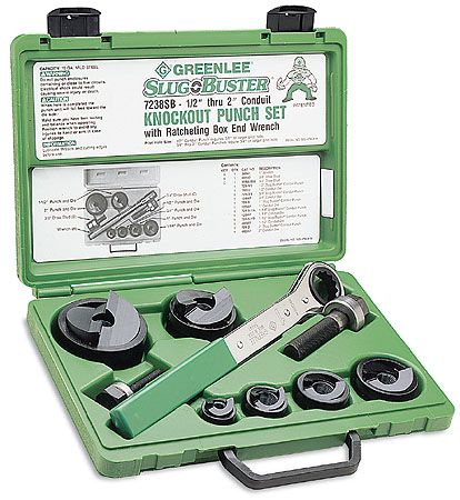 Greenlee SP-7238SB Slug-Buster Manual Knockout Punch Set, 1" Hex