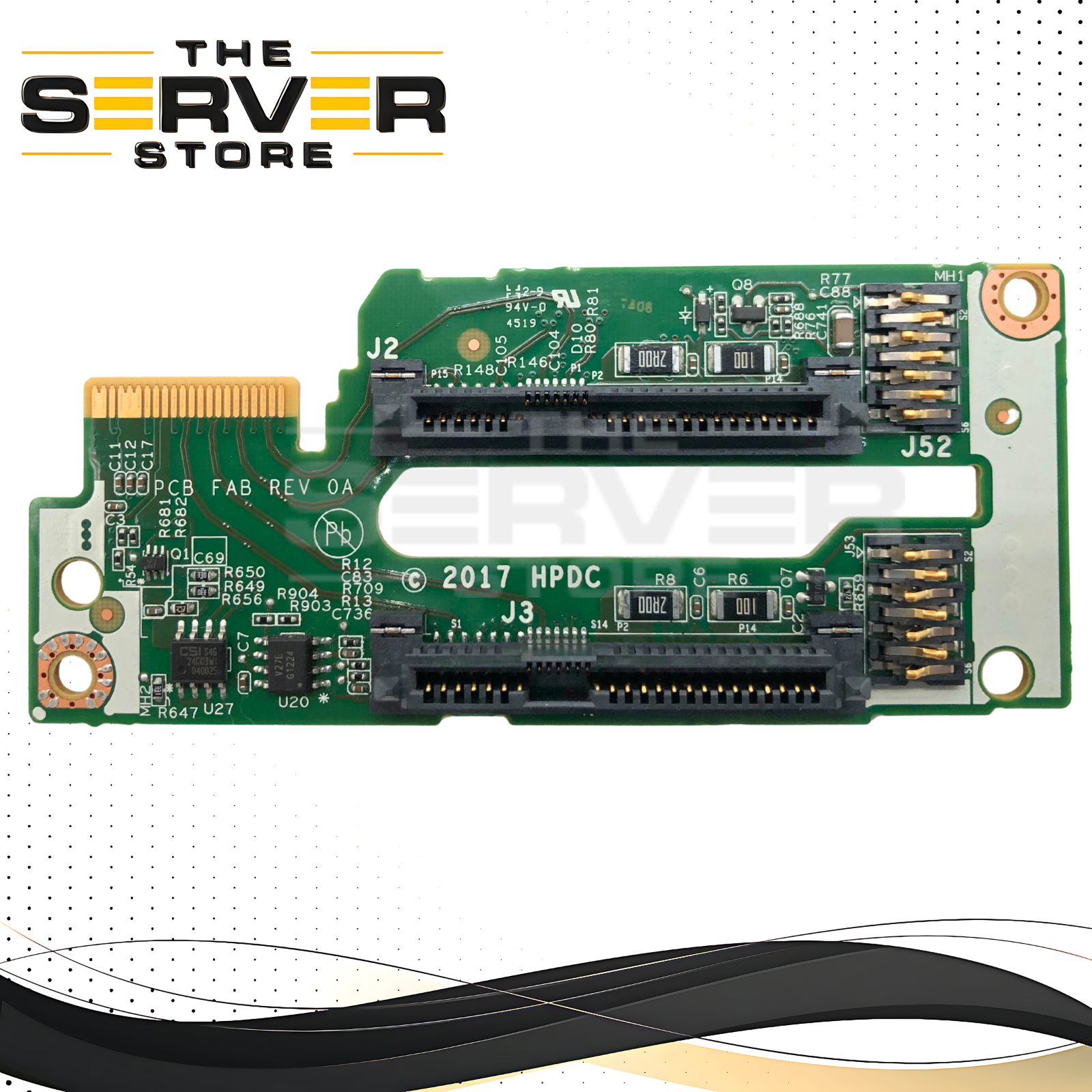 HPE ProLiant BL460c Gen10 2-Bay 2.5" SFF SATA Hot-Swap Hard Drive Backplane. P/N: 0101D3J0A-887-G, 847013-001, 877970-001.