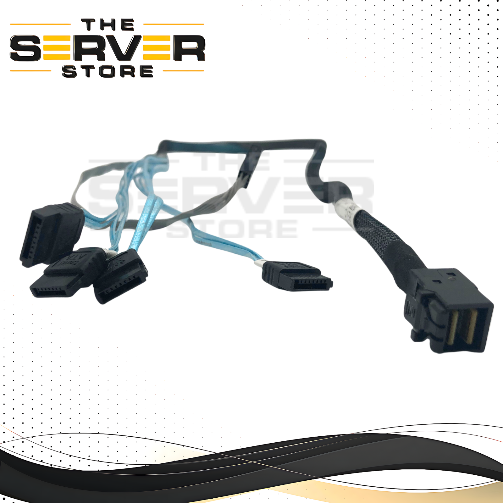 Supermicro 1M MiniSAS HD to 4x SATA + 8-pin Sideband Cable SA-F43S7P2-1M-N2
