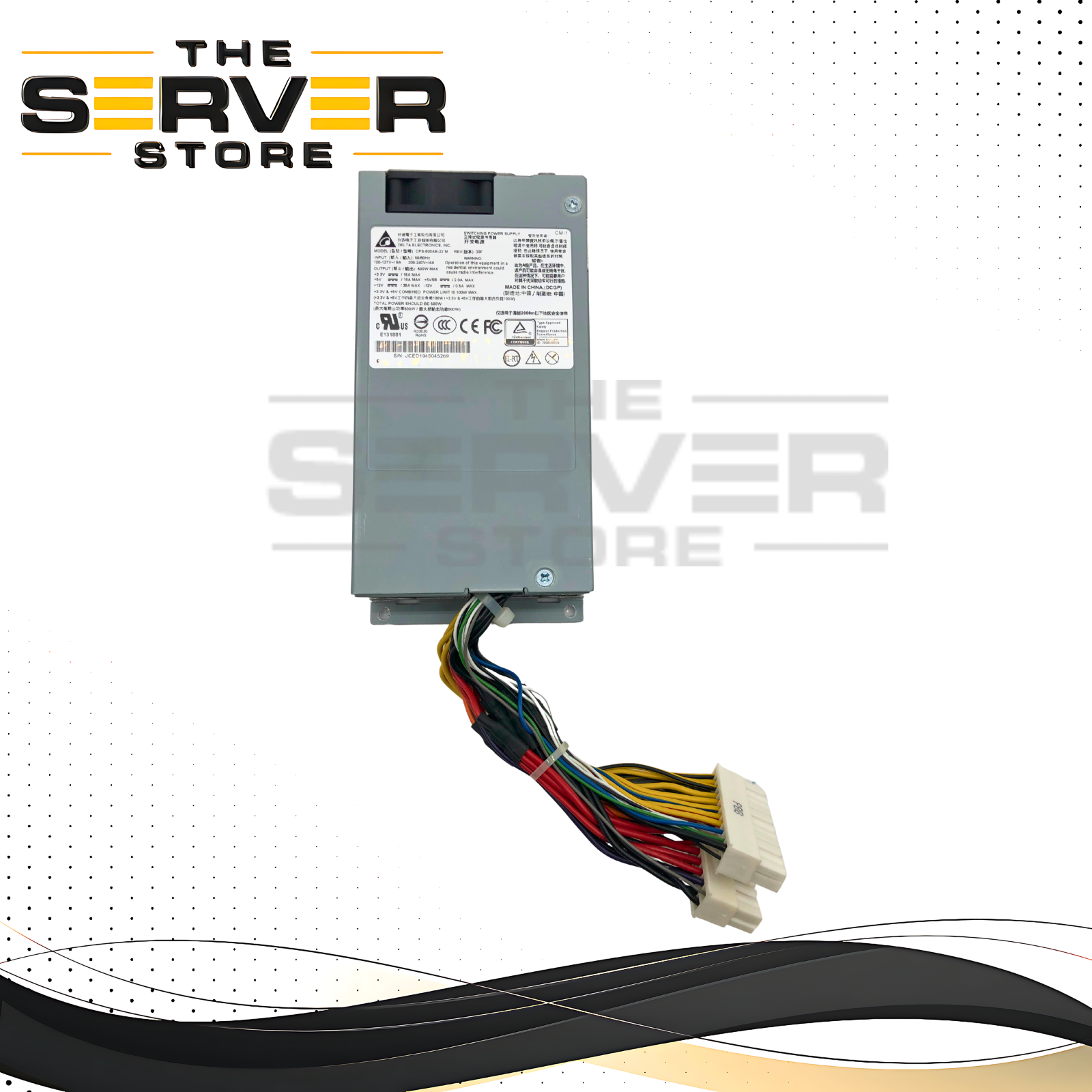 Delta 500W 80+ Platinum Hot-Swap Redundant Server PSU DPS-500AB-22