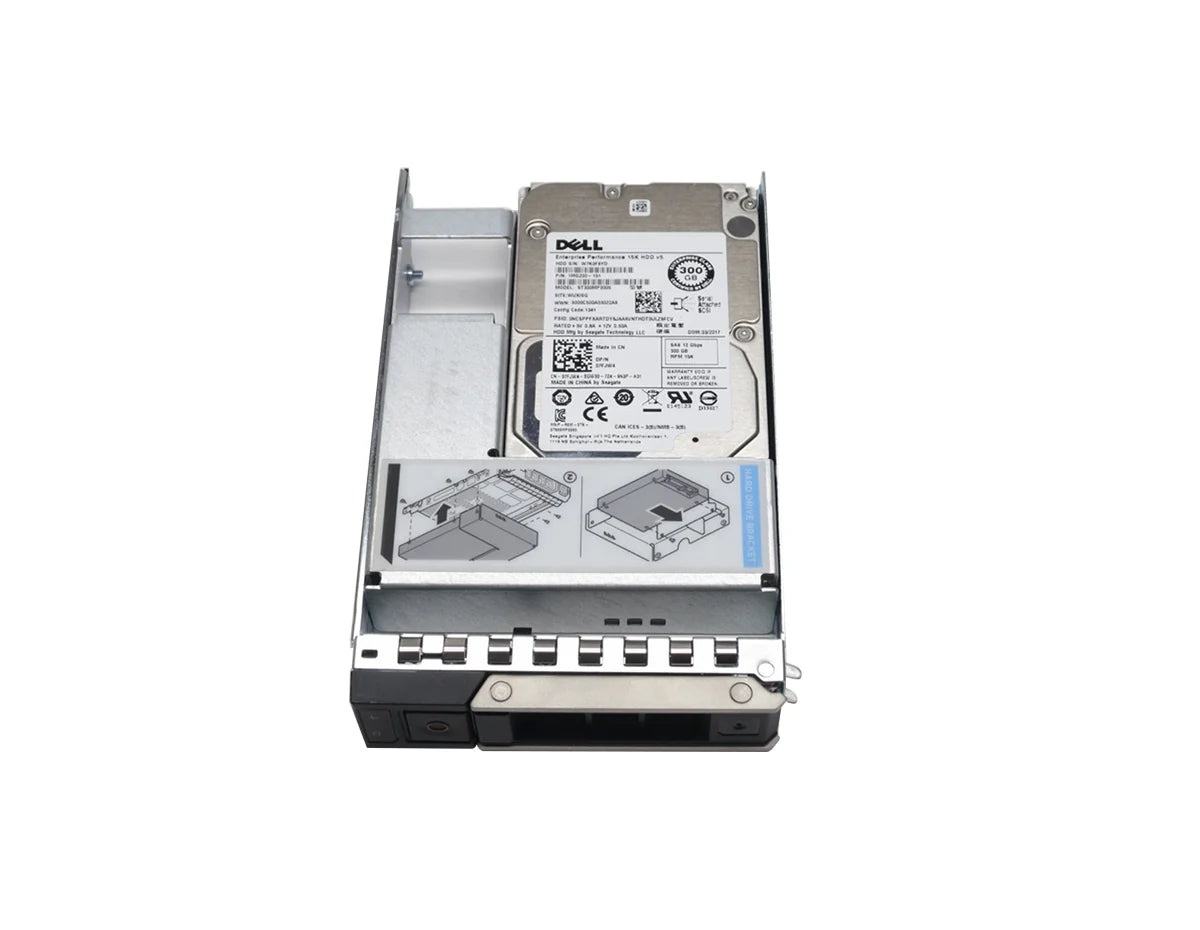 Dell 300GB 15K RPM SAS 12Gbps 512n 2.5in Hot-plug Drive 400-ATIJ