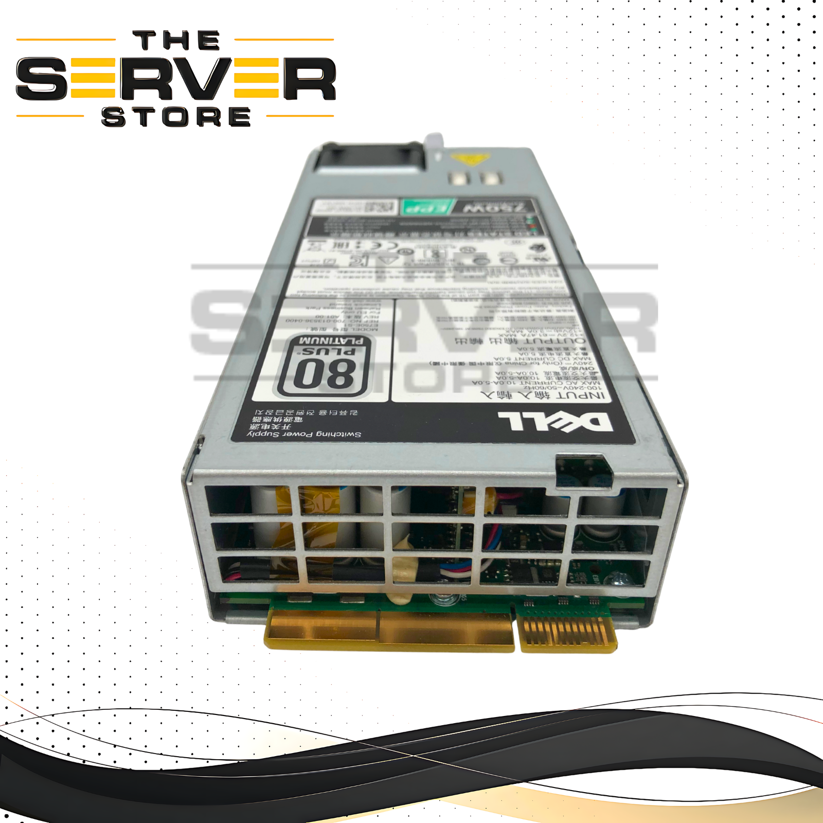Dell 750W 80+ Platinum Hot-Swap Redundant Power Supply for PowerEdge 14th Gen Servers (R640, R740, etc.) P/N: 061XT, 0061XT, E750E-S1.