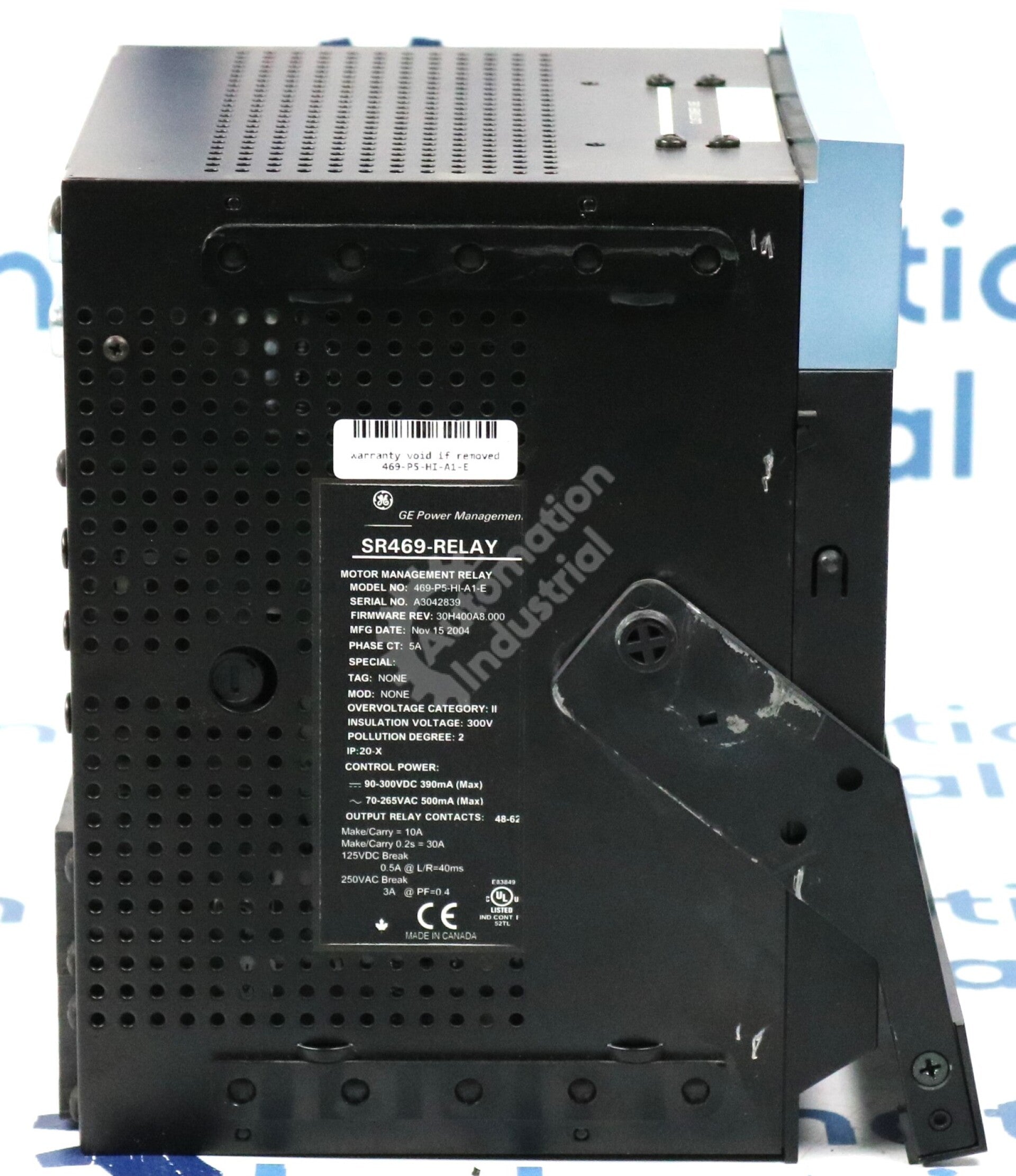 469-P5-HI-A1-E By GE Multilin Motor Management Relay